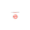 Lot de 6 boutons cœurs rouge Ø 12 mm
