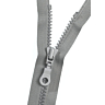 Grijse gesplitste ritssluiting, 45 cm