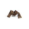 Scheidbare roestkleurige sluiting met dubbele schuiver, 55 cm