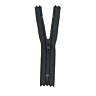 Fermeture nylon non séparable gris acier, 45 cm