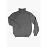 M6349 Pull fin homme col roule Isidore en impression papier
